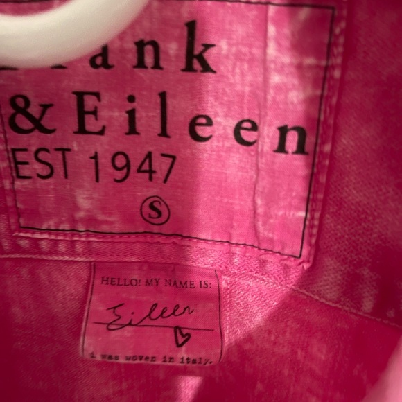 Frank & Eileen “Eileen” famous denim in Pink Mineral Wash! Like new! Never worn. - Picture 2 of 3